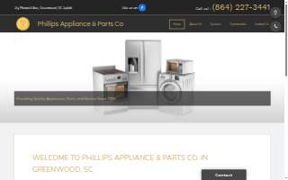 Phillips Appliance & Parts Co website