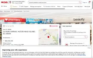 CVS Pharmacy of Hilton Head Island website