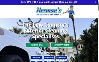 Herman's Pressure Washing website