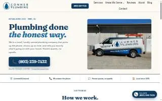 Conner Plumbing of the Midlands website