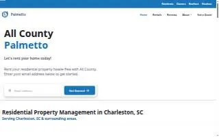 All County Palmetto Property Management of James Island website