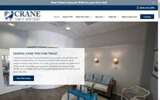 Crane Family Dentistry website