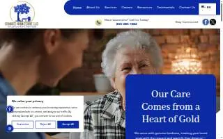 Comsee Homecare website
