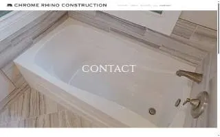 Chrome Rhino Construction website