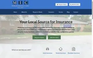 Midlands Insurance Center website