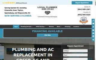 Local Plumber and HVAC of Mauldin website