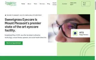 Sweetgrass Eyecare website