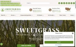 Sweetgrass Pharmacy website