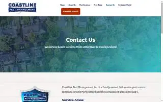 Coastline Pest Management website