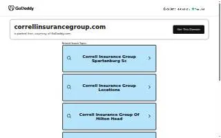 Correll Insurance Group of Rock Hill website