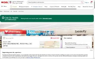CVS Pharmacy of Rock Hill website