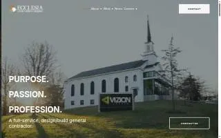 Ecclesia Construction website