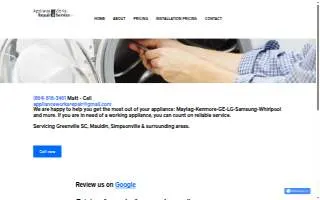 Appliance Works Repair & Service LLC website