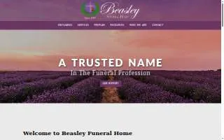 Beasley Funeral Home website