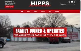 Hipps Automotive Services Center website