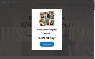 Coastal Photo Booths of Socastee website