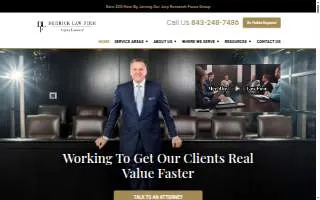 Derrick Law Firm Injury Lawyers, PC of Socastee website
