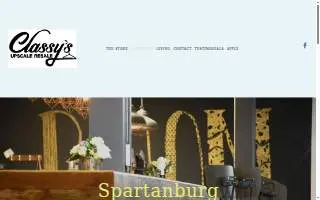 Classy's Upscale Resale Thrift Store website