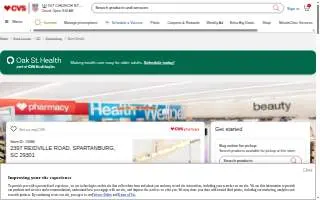 CVS of Spartanburg website