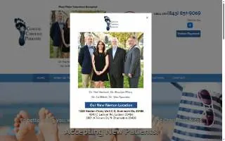 Coastal Carolina Podiatry website