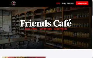 Friends Café website