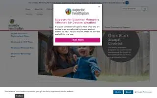 Superior Health and Wellness of Wade Hampton website