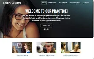 Oliver Eye Associates website