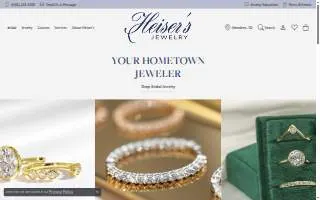 Heiser's Jewelry website