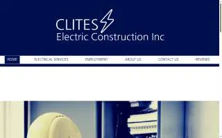 Clites Electric Construction website