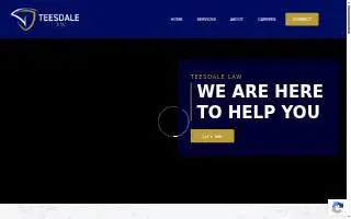 Teesdale Law Office, PLLC website
