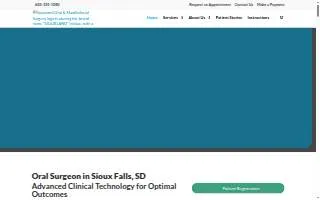 Siouxland Oral Surgery, Dental Implants and Wisdom Teeth of Mitchell website