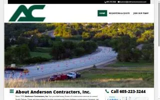 Anderson Contractors Inc website