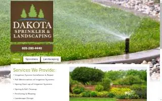 Dakota Sprinkler & Landscaping website