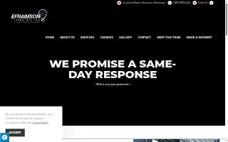 Efraimson Electric Inc. website