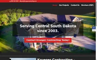 Krueger Contracting website
