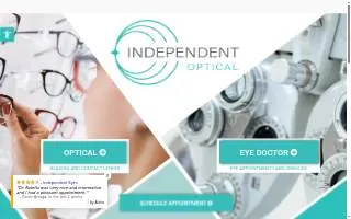 Independent Optical website
