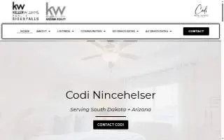 Codi Real Estate - Keller Williams Realty Sioux Falls website