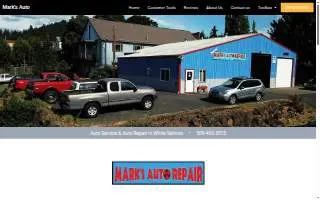 Mark's Auto website