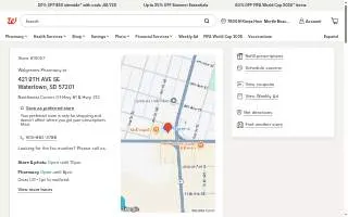 Walgreens Pharmacy of Watertown website