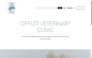 Offutt Veterinary Clinic website