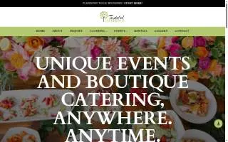 Tasteful Gatherings Catering and Event Rentals website