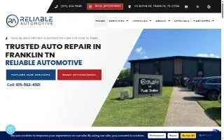 Reliable Automotive - Auto Repair Franklin TN website