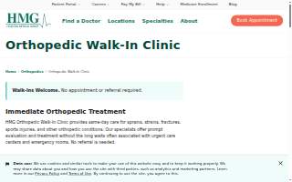 HMG Orthopedic Walk-In Clinic at Sapling Grove