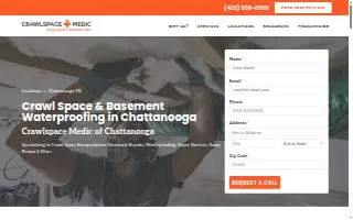 Crawlspace Medic of Chattanooga website