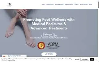 New Tread Podiatry PLLC of Chattanooga website