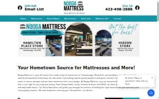 Nooga Mattress website