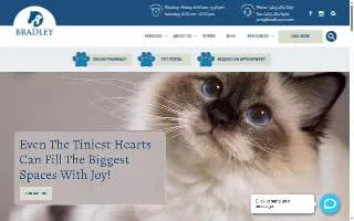 Bradley Veterinary Hospital website