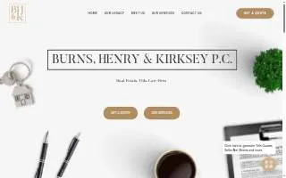 Burns, Henry & Kirksey, P.C. website