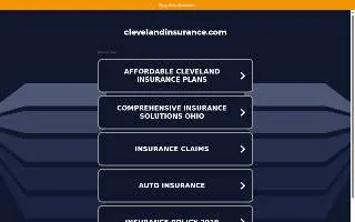 Cleveland Insurance website