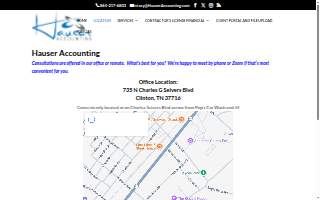 Hauser Accounting website